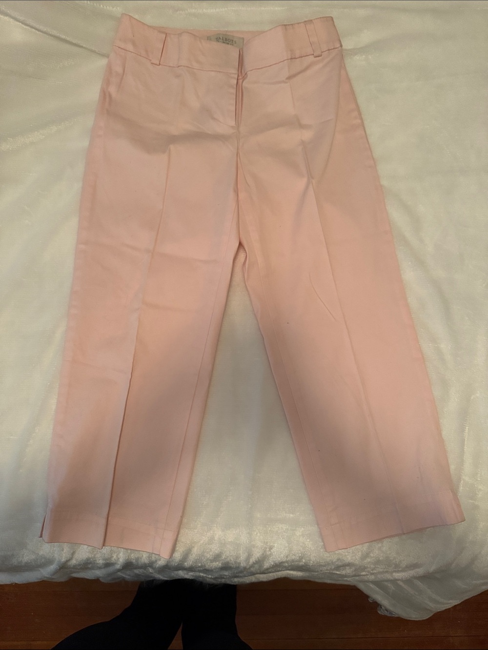 Talbots Light Pink Crop Dress Capris